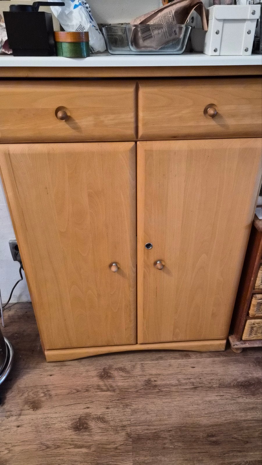Houten kastje met lades en deuren, Ophalen of Verzenden, Gebruikt