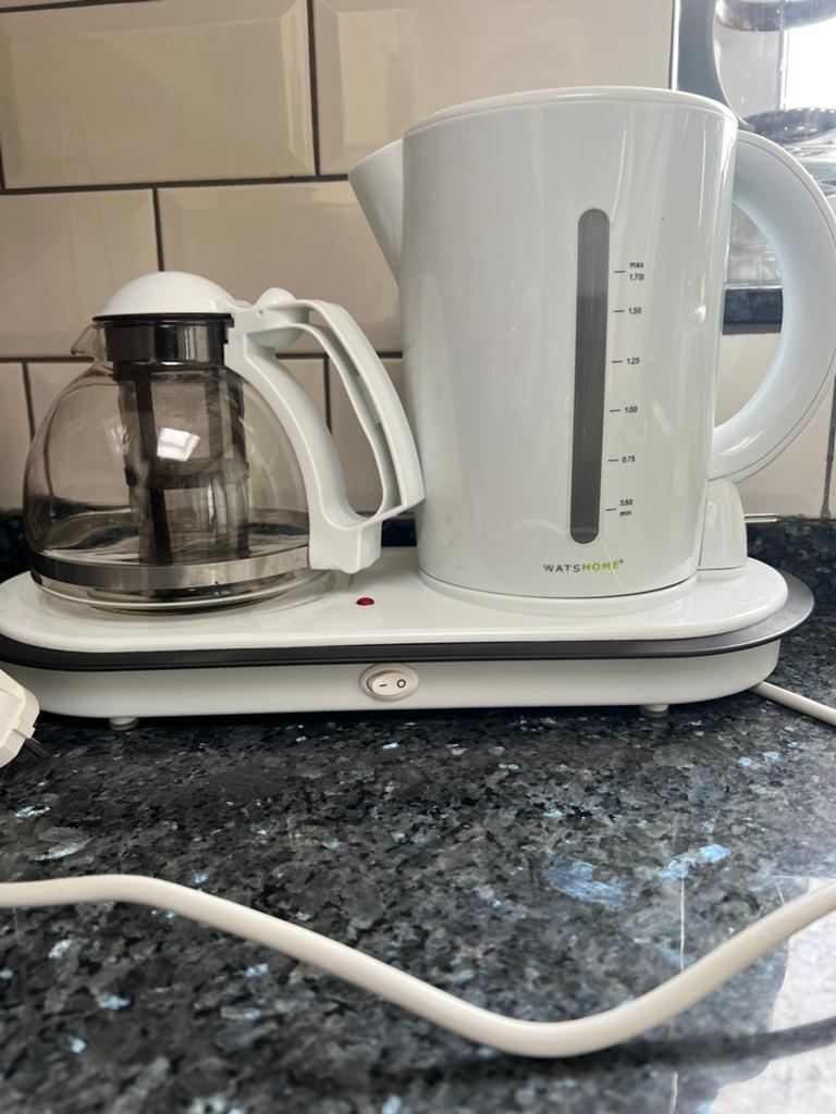 Waterkoker met theepot, 1 tot 2 liter, Ophalen of Verzenden