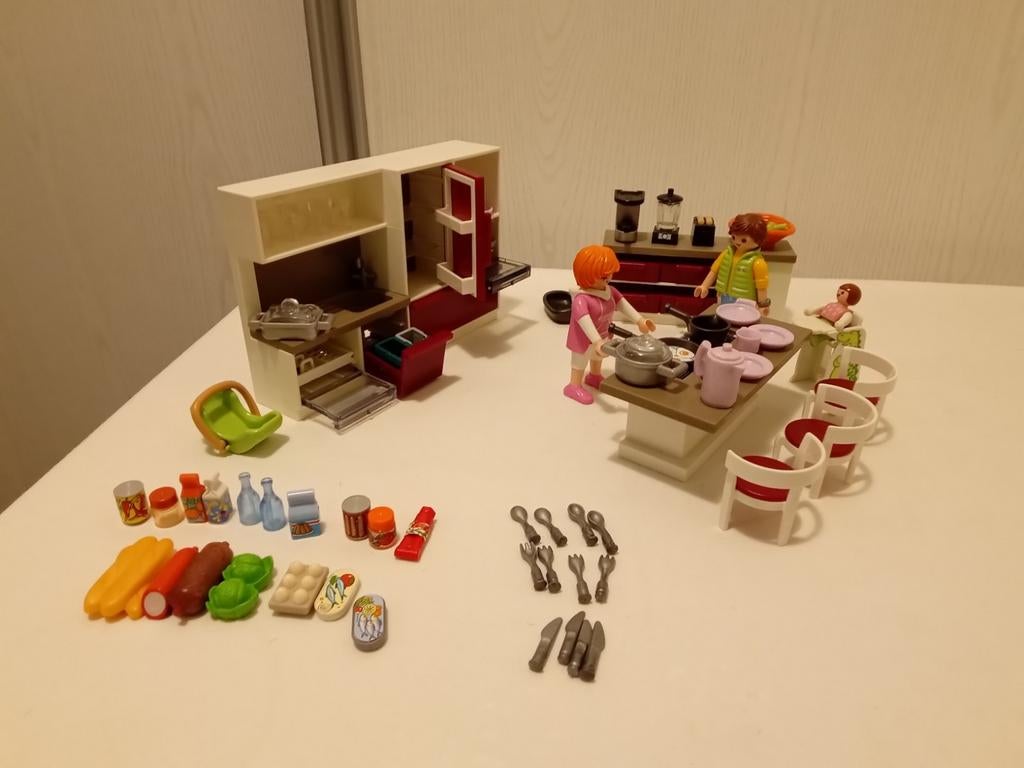 Playmobil 5269 moderne keuken compleet, Ophalen of Verzenden, Zo goed als nieuw, Complete set