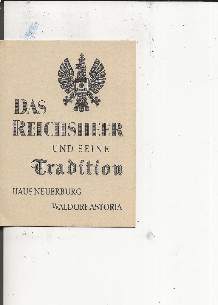 Das Reichsheer und seine Tradition Tauschkarte, Ophalen of Verzenden, 1920 tot 1940, Ongelopen, Duitsland