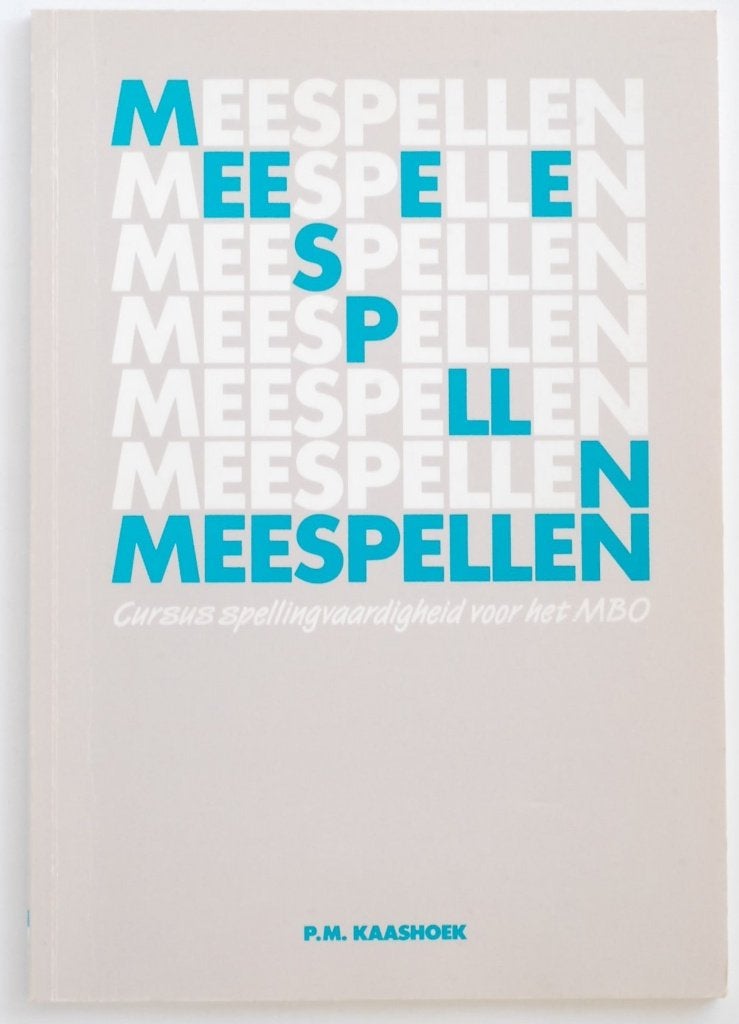 Meespellen spellingvaardigheid (1988), Verzenden, Zo goed als nieuw, MBO, P.M. Kaashoek