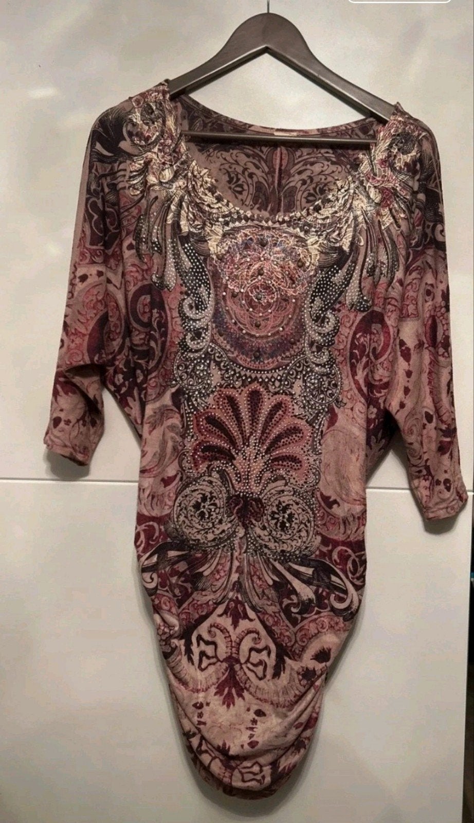Topjurk knit mt S M of L goud glitter 🤎, Ophalen of Verzenden, Nieuw, Maat 38/40 (M), Overige kleuren