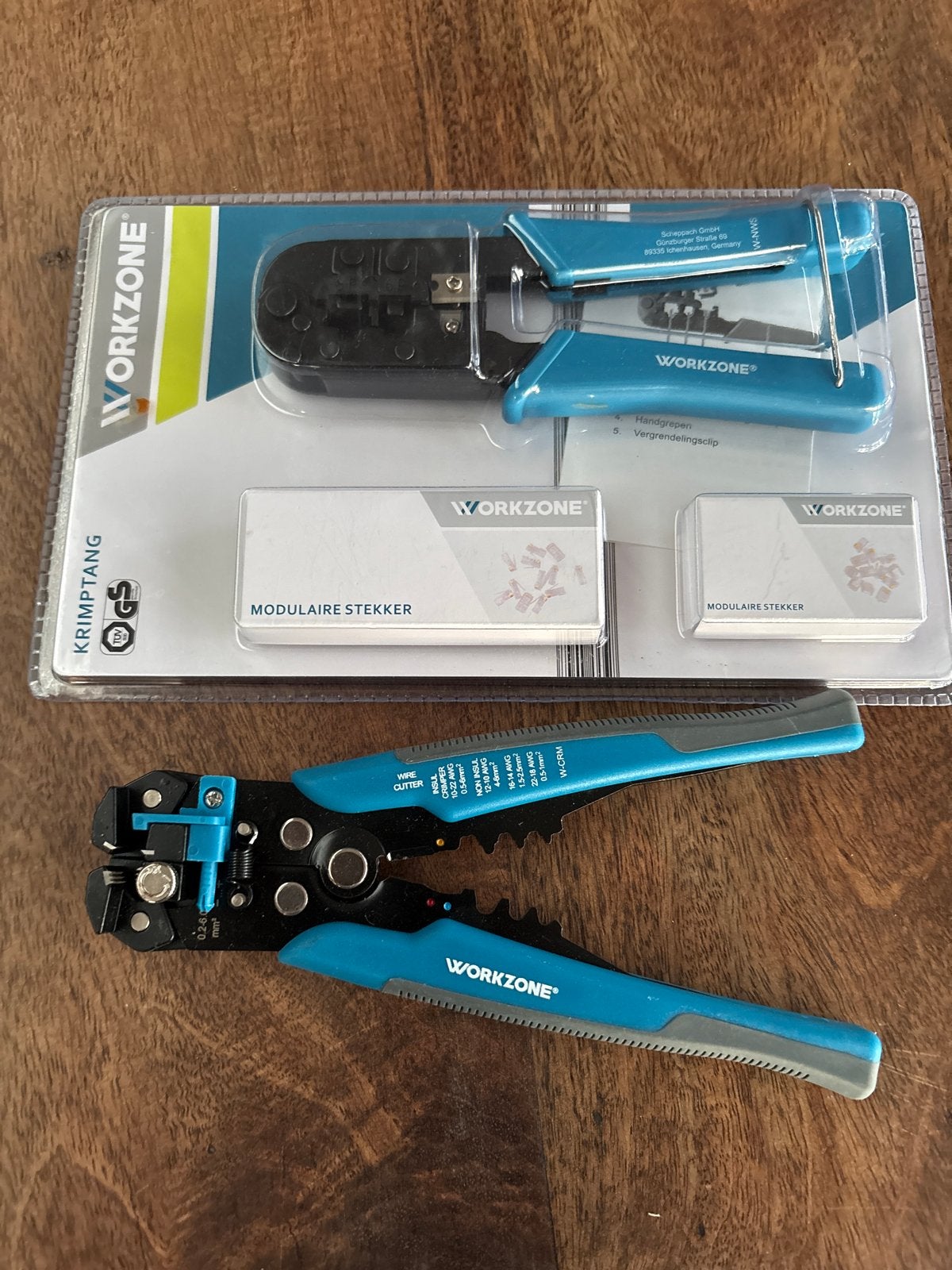 Workzone Krimptang Set met Modulaire Stekkers, Ophalen of Verzenden, Nieuw