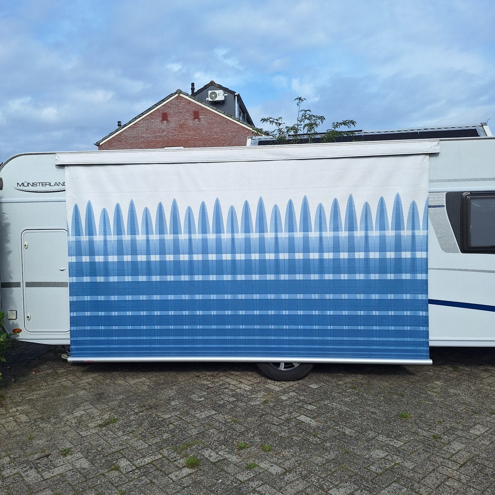 Zakluifel Omnistor met zijwanden, 400cm lang, 220cm diep,, Ophalen, Gebruikt
