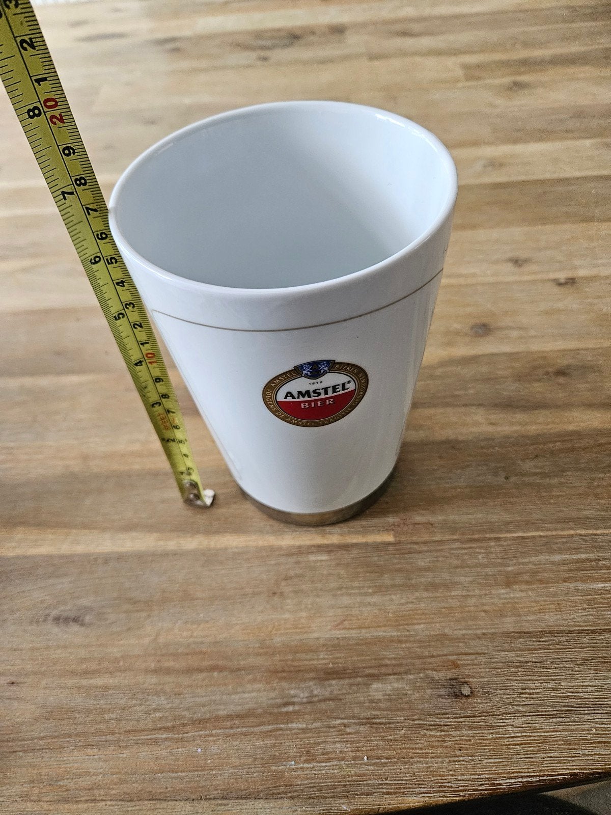Amstel bier afschuimen houder/ beker, Ophalen of Verzenden, Nieuw, Pul(len), Amstel
