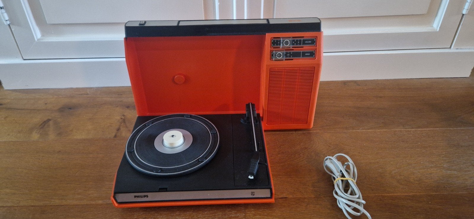 Philips 22GF423 Space Age draagbare platenspeler uit 1973., Audio, Tv en Foto, Platenspelers, Ophalen of Verzenden, Gebruikt, Platenspeler