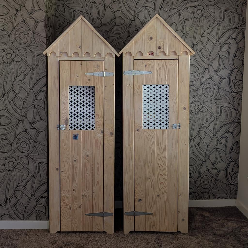 Kasteelkast Strandhut - Kast (babykamer kinderkamer), Kinderen en Baby's, Kinderkamer | Commodes en Kasten, Ophalen, Gebruikt