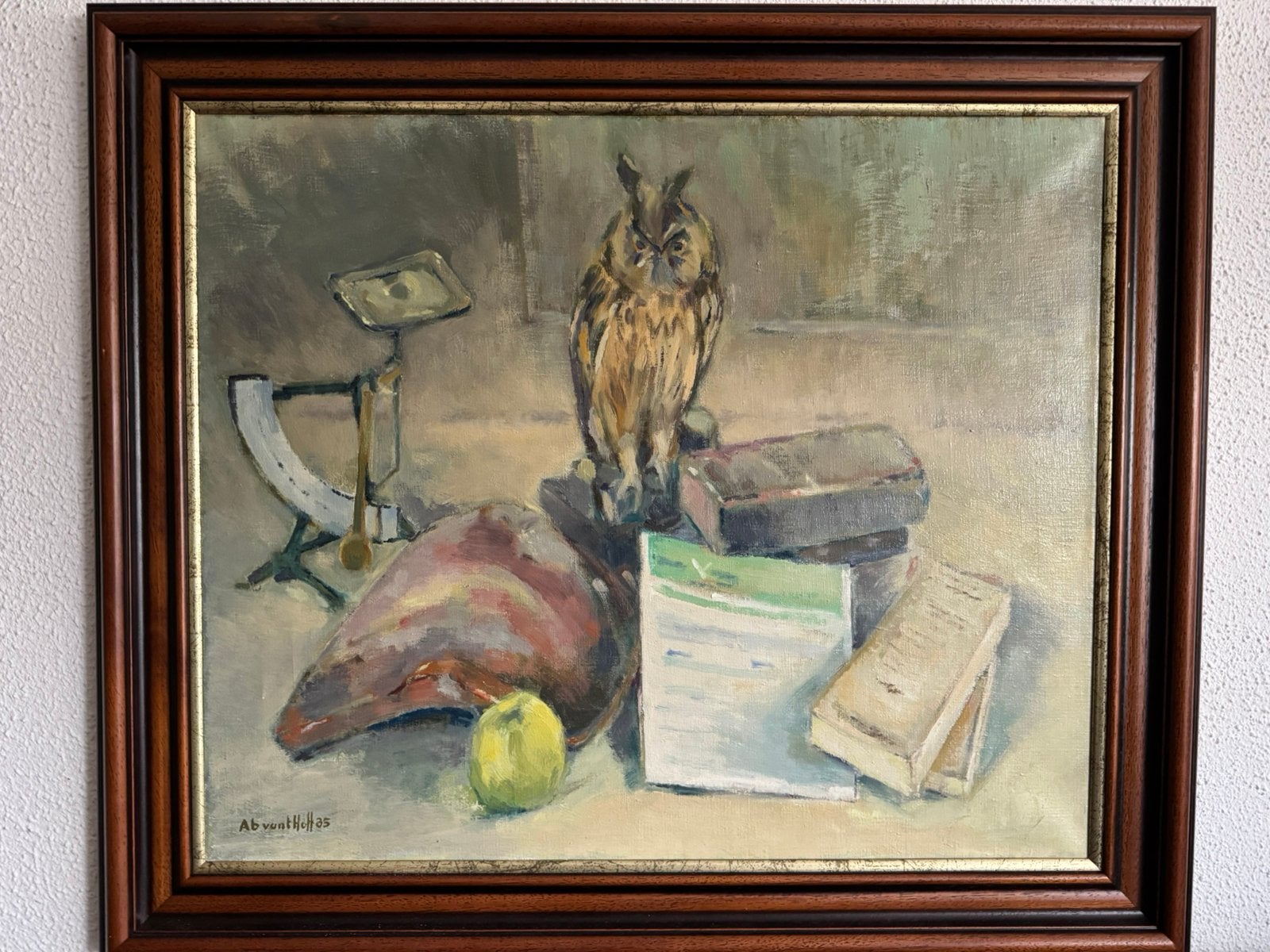 Kunstenaar Ab v.h. Hoff : stilleven kunstwerk ‘1935 ., Antiek en Kunst, Ophalen