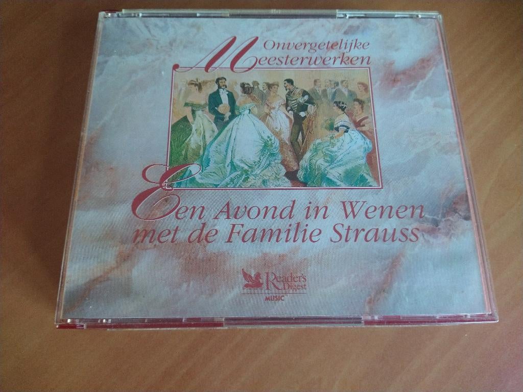 3-CD-set Een avond in Wenen met de Familie Strauss, Cd's en Dvd's, Ophalen of Verzenden, Romantiek, Zo goed als nieuw, Orkest of Ballet