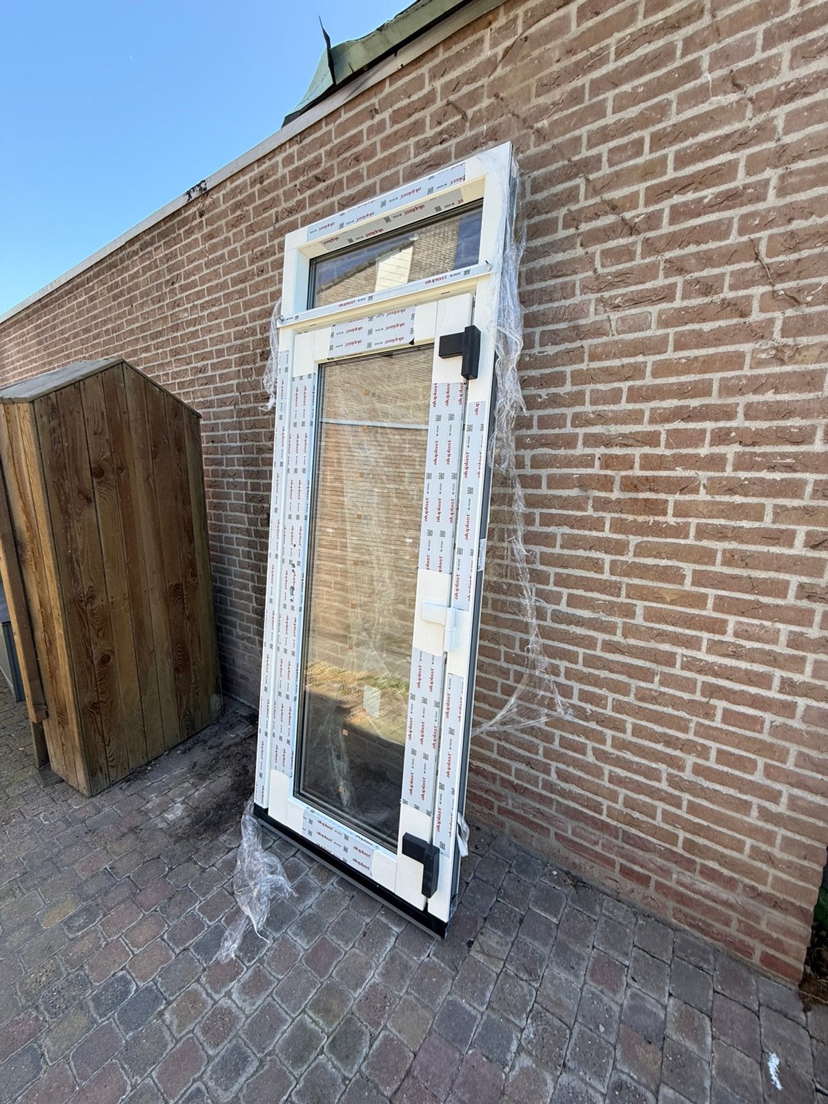 NIEUWE Kunstof HR+++ tripple glas buitendeur, Doe-het-zelf en Verbouw, Kozijnen en Schuifpuien, 75 tot 150 cm, Kunststof, Deurkozijn