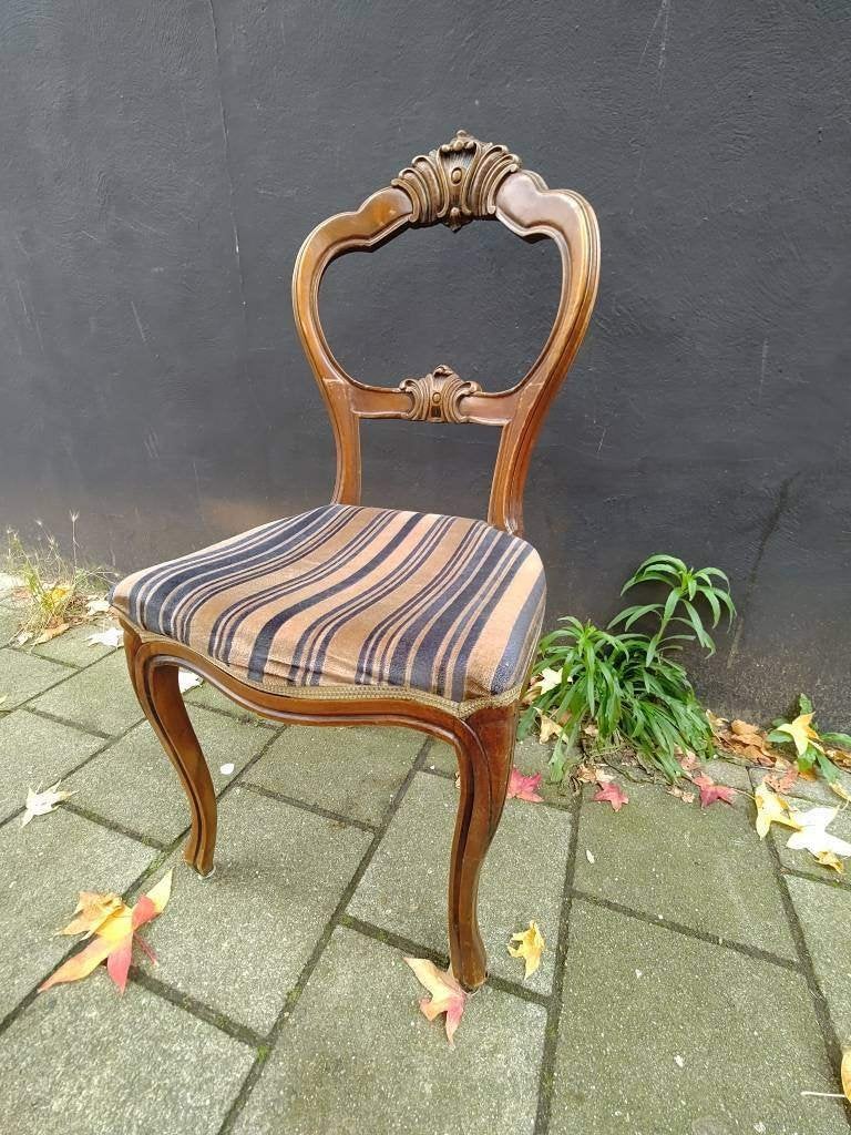 Antieke stoel (Rococo), Ophalen, Gebruikt, Bruin, Antiek, Klassiek