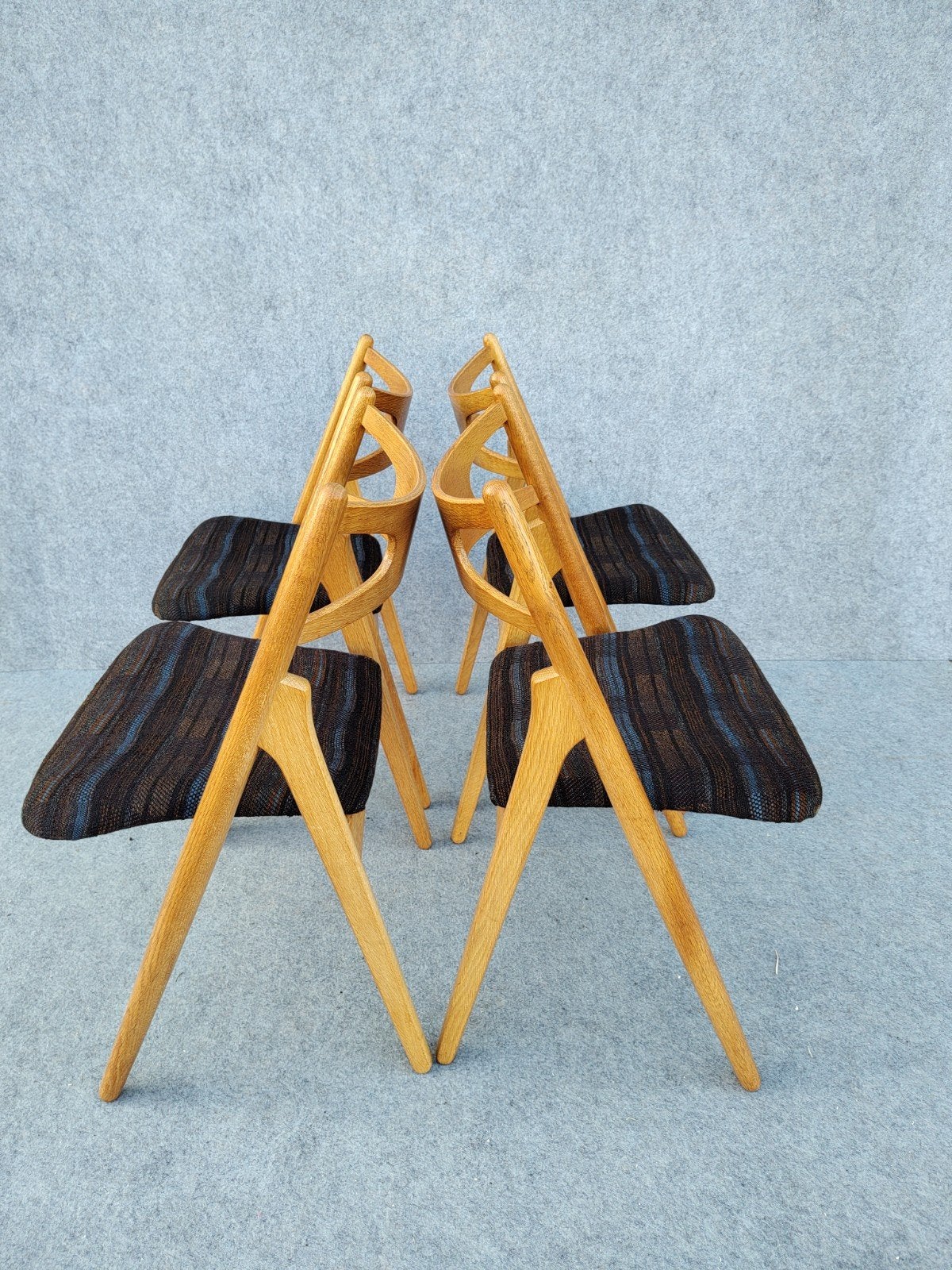 Stoelen, Carl Hansen-Wegner, Ophalen, Carl Hansen, Wegner, stoelen, vintage, danish furniture, Gebruikt, Bruin