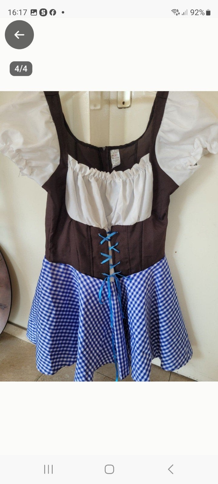 Tiroler jurkje maat m/ L  1x gedragen! 25 euro, Ophalen of Verzenden, Zo goed als nieuw, Maat 38/40 (M), Carnaval