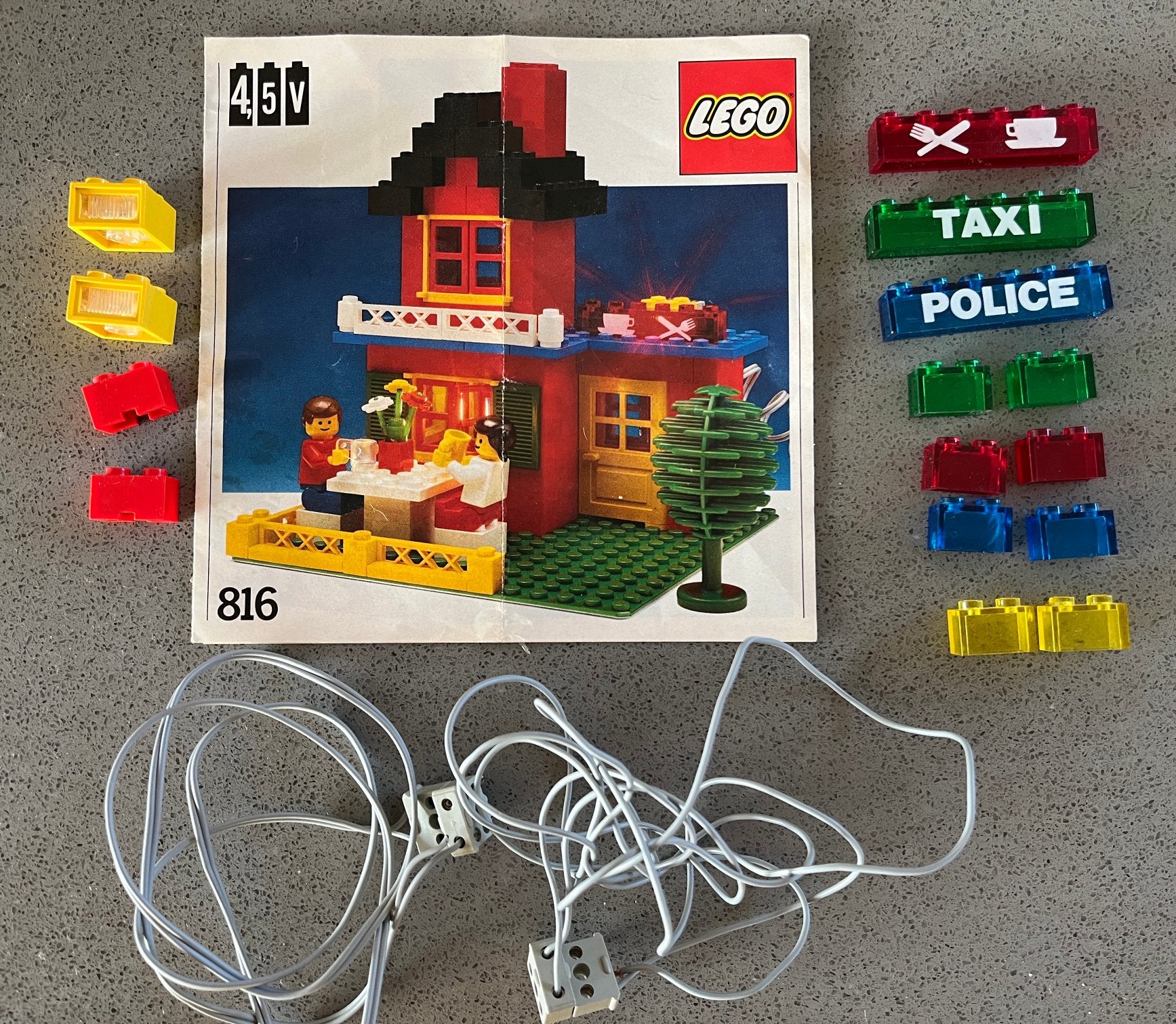 Lego vintage set 816 Lichten en Stenen, Gebruikt, Overige thema's, Lego, Ophalen of Verzenden
