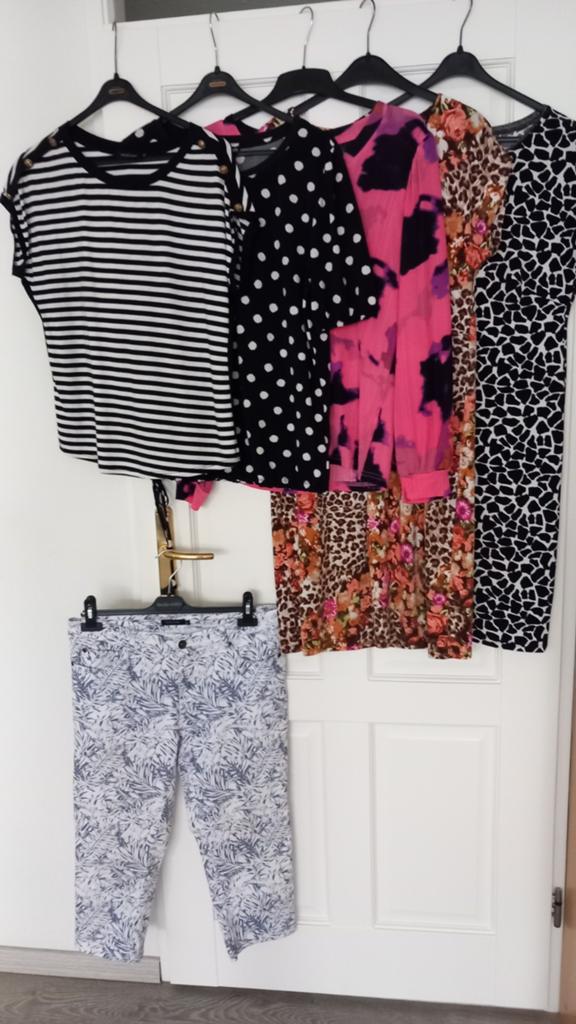 NORAH*/PRESCARA*ZOMERS KLEDINGPAKKET 2 JURK/CAPRI/BLOUSE, Ophalen of Verzenden, Zo goed als nieuw, Maat 38/40 (M)