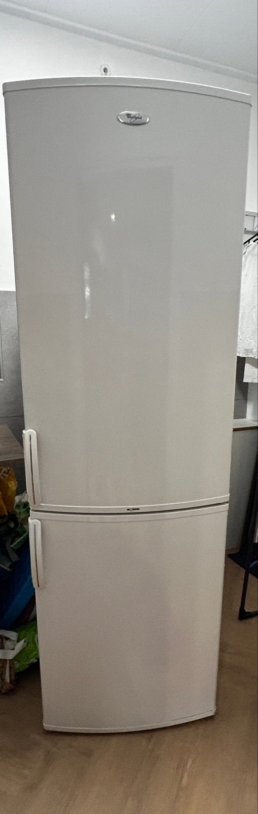Whirlpool Koel-vriescombinatie - Wit, Ophalen, Gebruikt, 200 liter of meer, 60 cm of meer