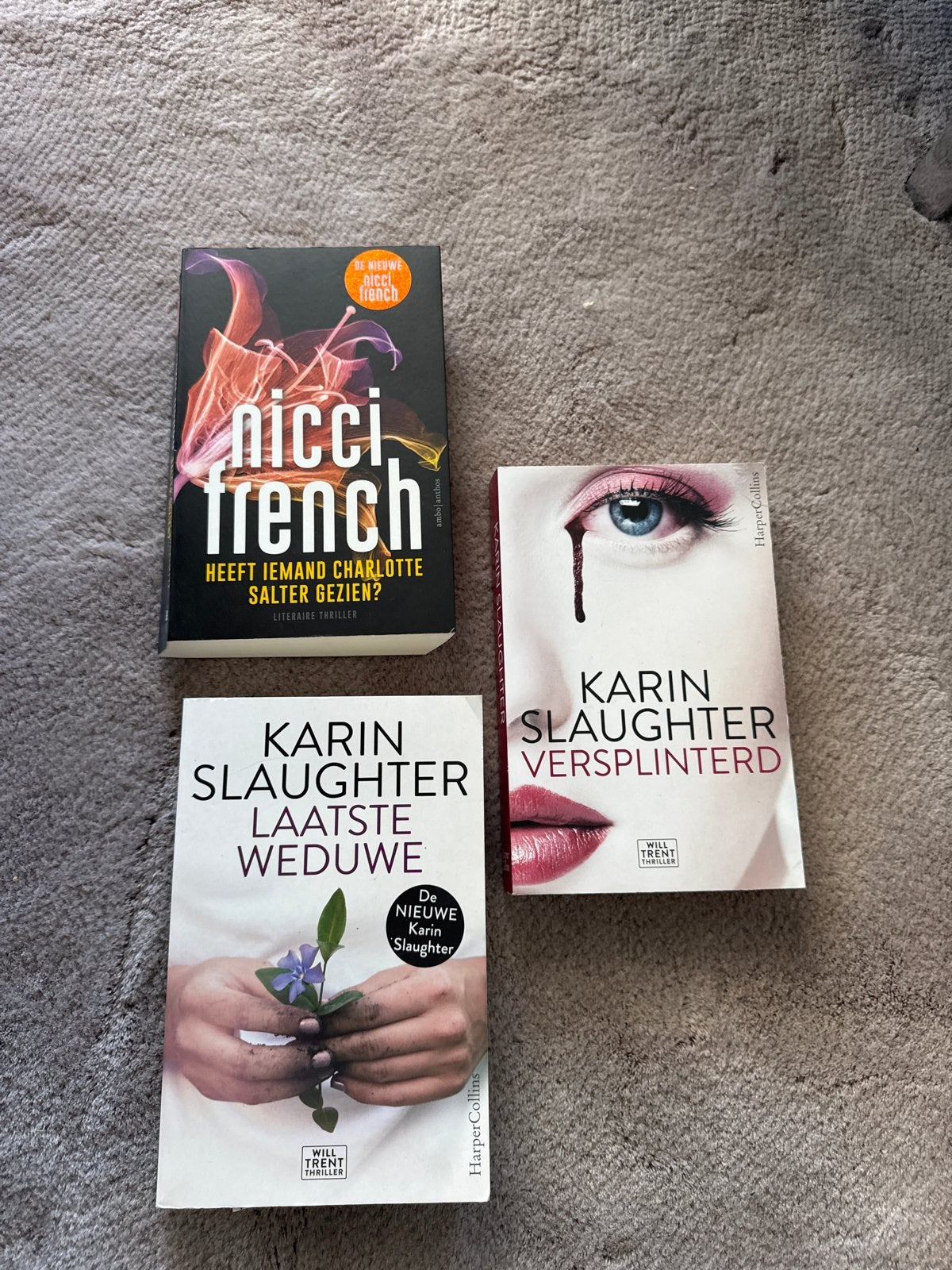 Thriller boekenpakket: Nicci French & Karin Slaughter, Ophalen of Verzenden, Zo goed als nieuw