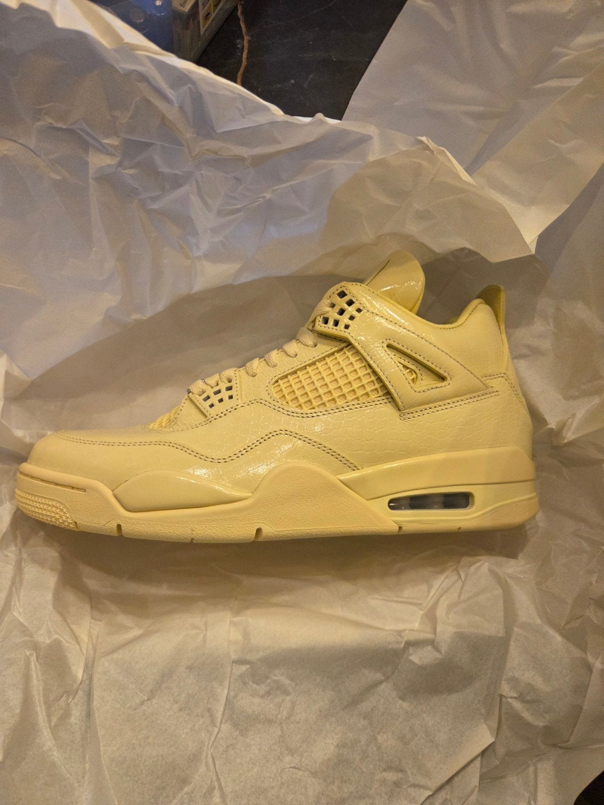 Nieuw! J Balvin x Air Jordan 4 Retro OG SP "Lemonade" 44.5, Ophalen of Verzenden, Nieuw, Overige kleuren