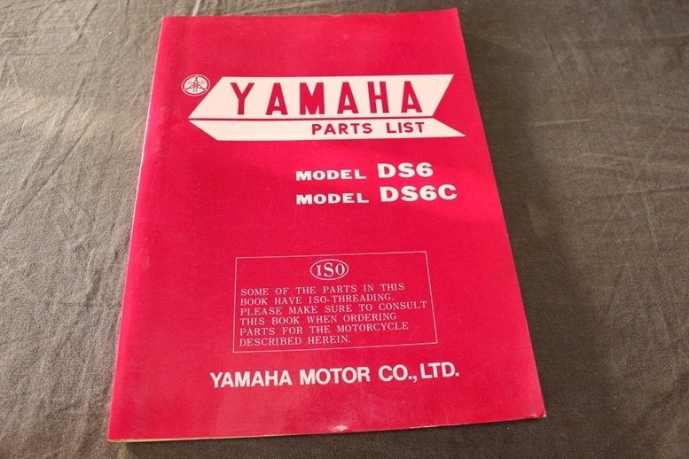 Yamaha DS6 DS6C 250cc 1969 motorcycle parts list, Motoren, Ophalen of Verzenden, Yamaha