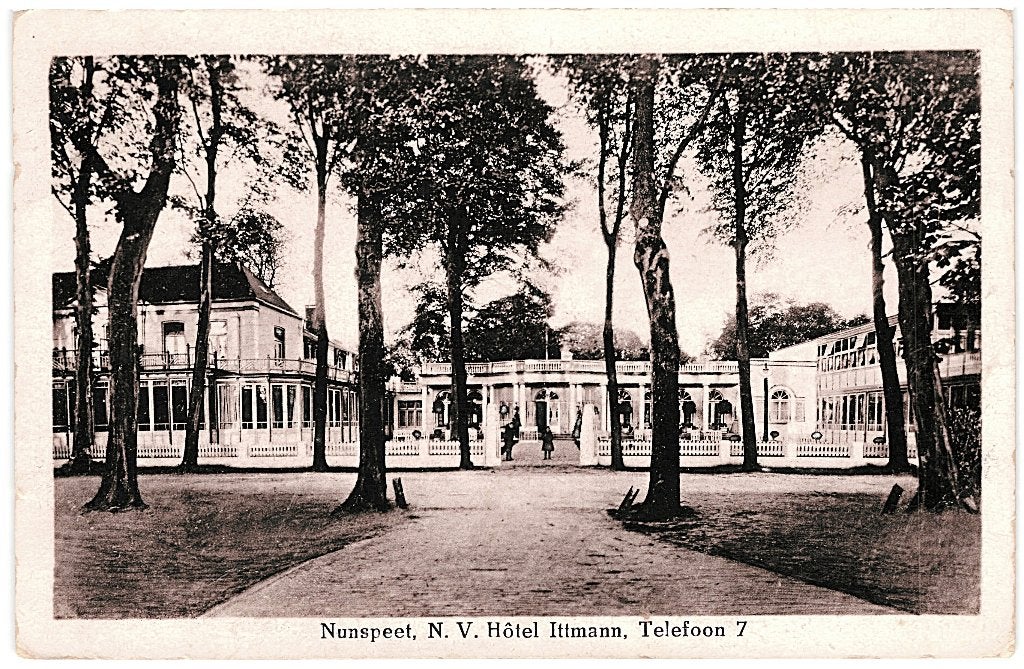 969302 Nunspeet Hotel Ittman Telefoon 7 Niet gelopen, Ophalen of Verzenden, 1920 tot 1940, Ongelopen, Gelderland