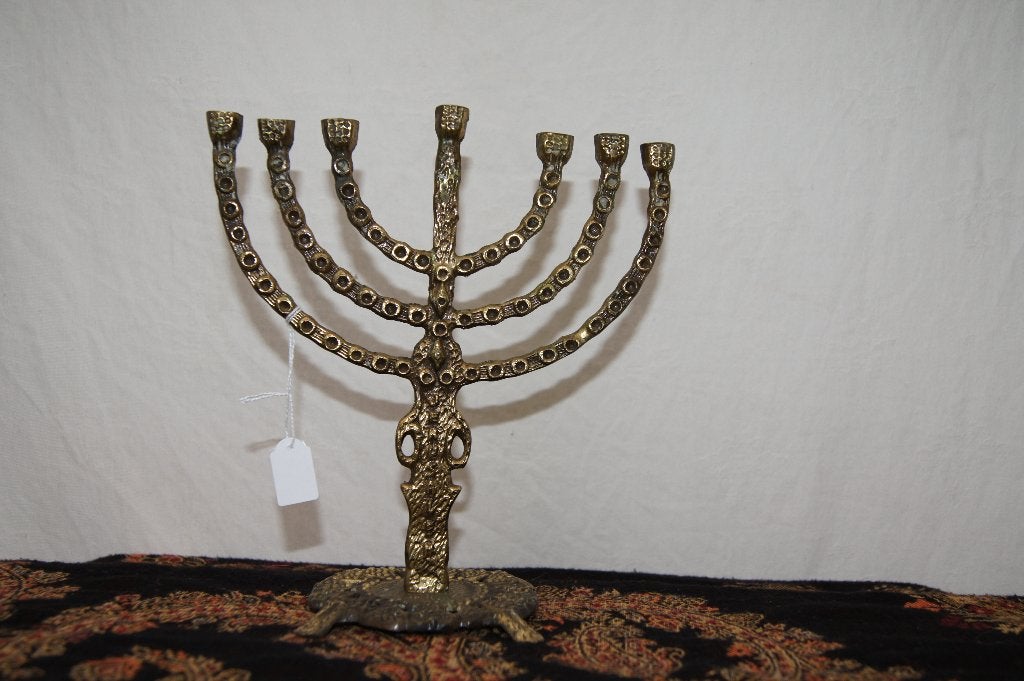 Menora joodse kandelaar, Ophalen, Koper of Brons