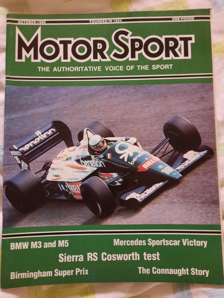 Motor Sport tijdschrift oktober 1986, Ophalen of Verzenden