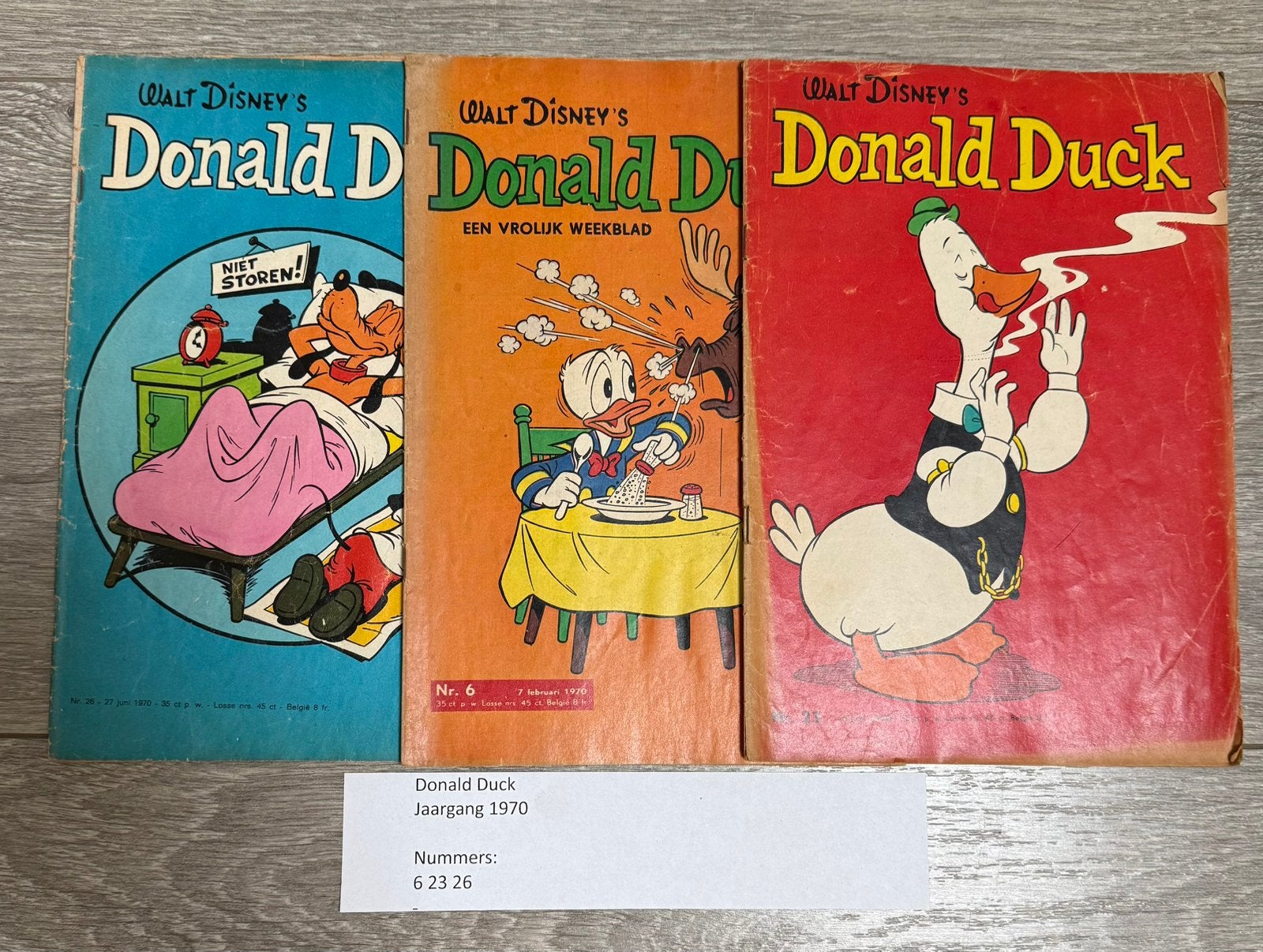 Verzameling oude Donald Duck strips, Meerdere stripboeken, Ophalen, Gelezen