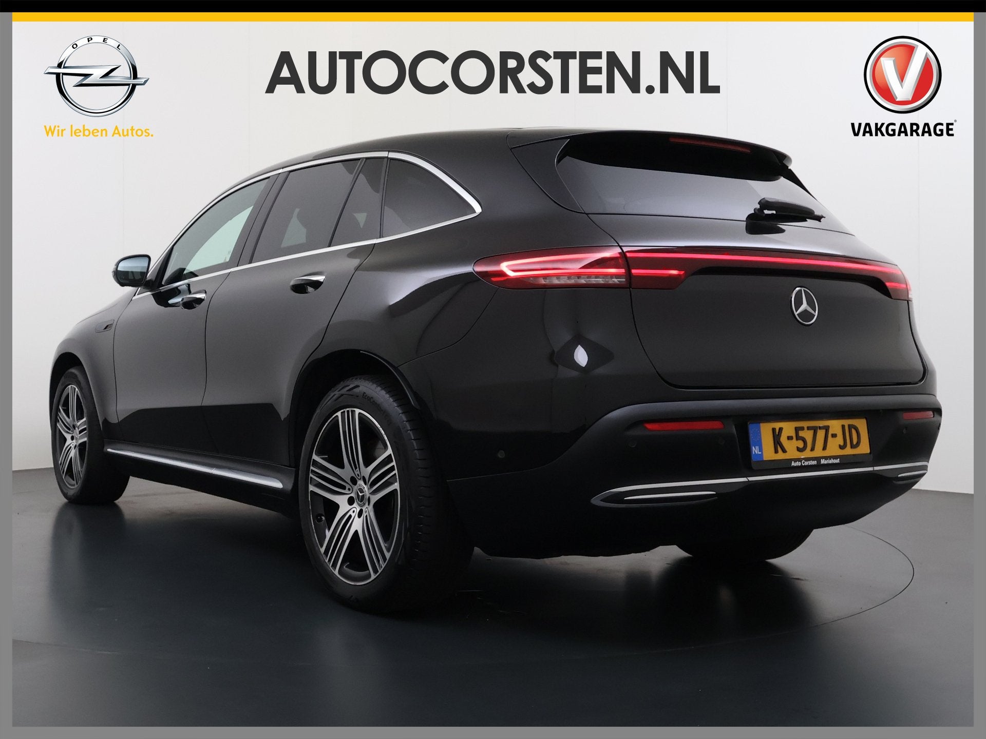 Mercedes-Benz EQC 400 408pk 4MATIC Leer Pano-Dak Burmester®, Automaat, Zwart, 80 kWh, Zwart