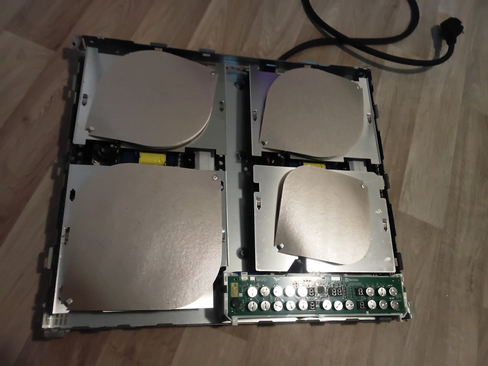Zanussi ZITN643K Inductiekookplaat - 4 zones, Ophalen, 4 kookzones, Zo goed als nieuw, Inbouw