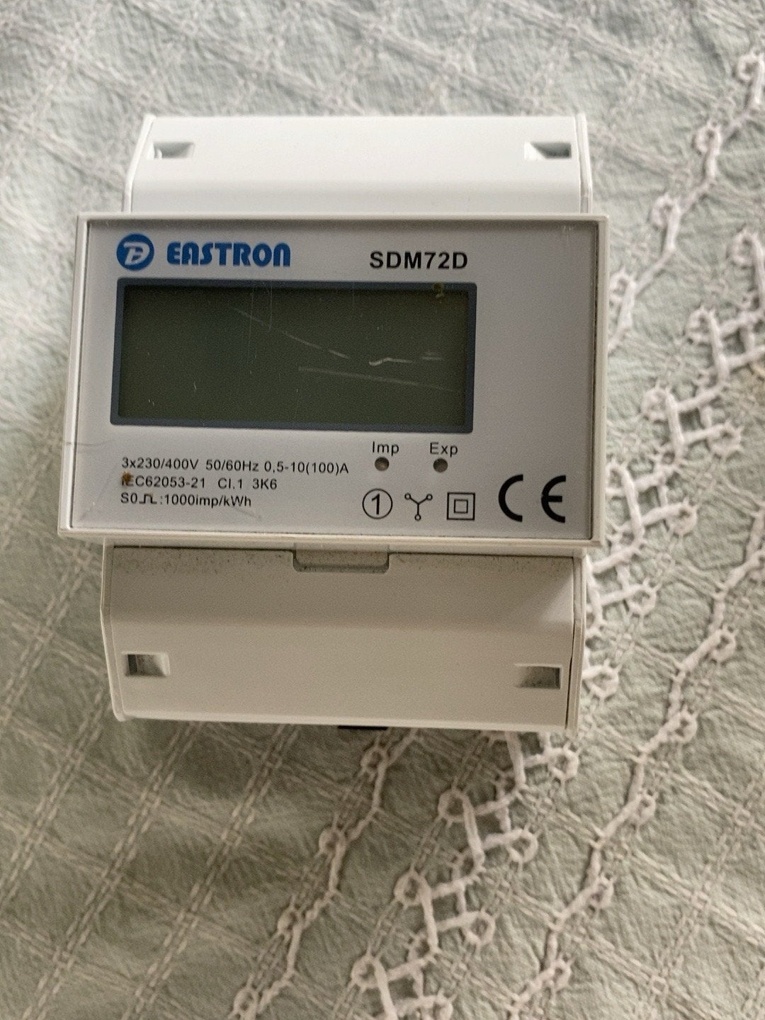 Eastron SDM72D Energiemeter 3-fase, Ophalen of Verzenden, Gebruikt, Overige merken, Overige typen