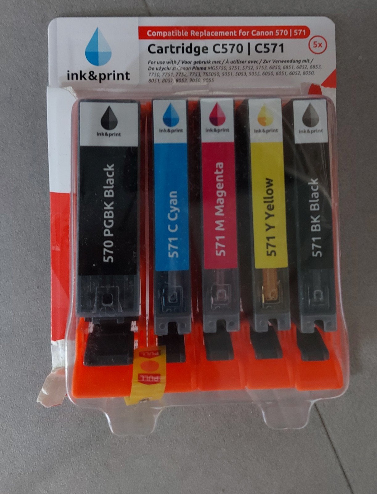 ink&print Canon 570/571 compatible inktcartridges (5 stuks), Ophalen, Nieuw, Ink&print