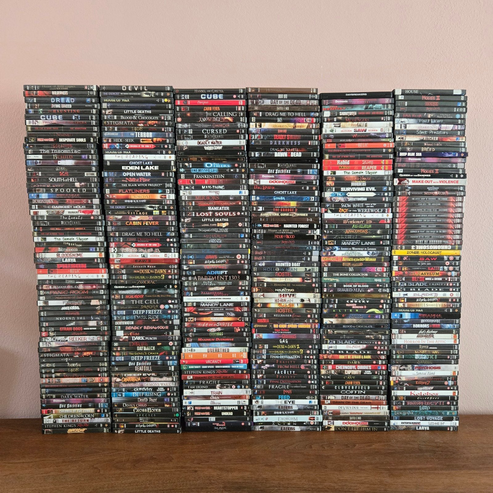 Gigantische HORROR DVD collectie - RUIM 370 DVDS., Cd's en Dvd's, Dvd's | Horror, Ophalen, Gebruikt, Vanaf 16 jaar, Overige genres