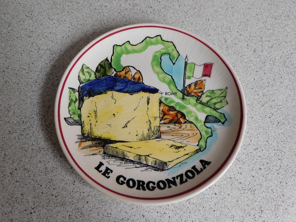 Bord 19 cm. Le Gorgonzola Gien France, Ophalen of Verzenden