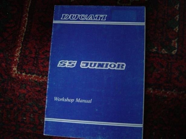 Ducati SS Junior 1990 398cc motorcycle workshop manual, Ophalen of Verzenden, Ducati