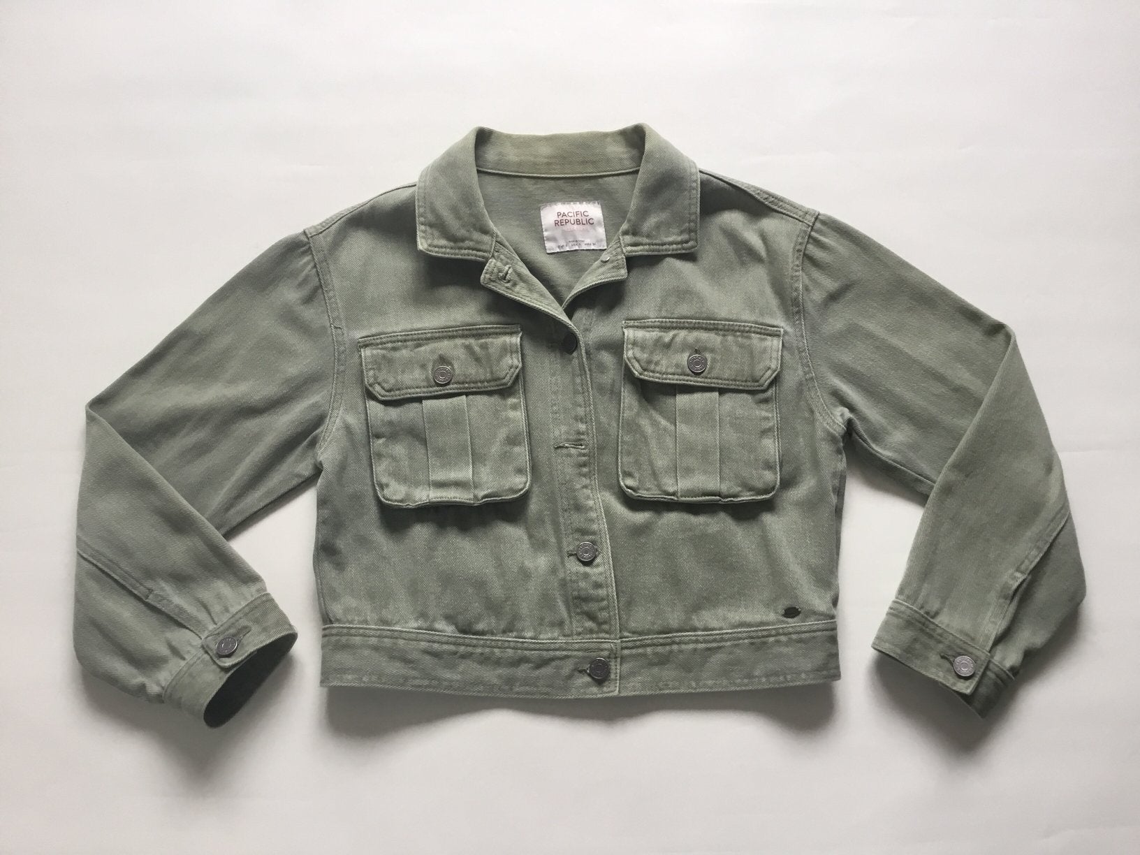 Mooi jeansjack, merk Pacific Republic, maat s, groen, nieuw, Kleding | Dames, Jasjes, Kostuums en Pakken, Nieuw, Ophalen of Verzenden