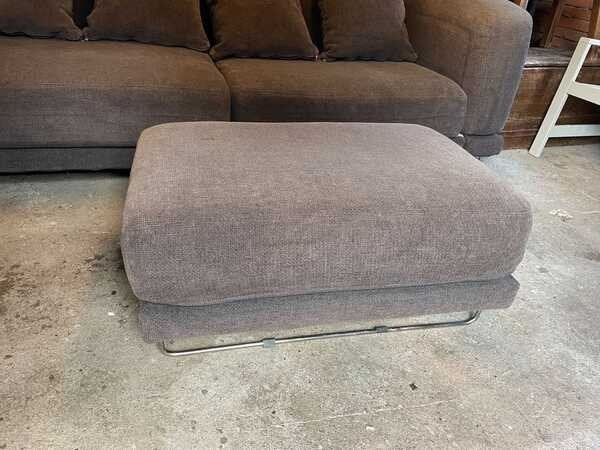 Gezocht! Bruine Tylosand voetenbank, Ophalen, Gebruikt, Rechthoekig, 125 cm of meer
