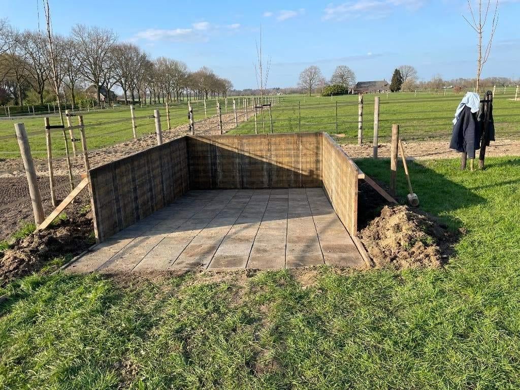 Grote partijen steenschotten voor terras en vlonder, Ophalen of Verzenden, Gebruikt, Hout
