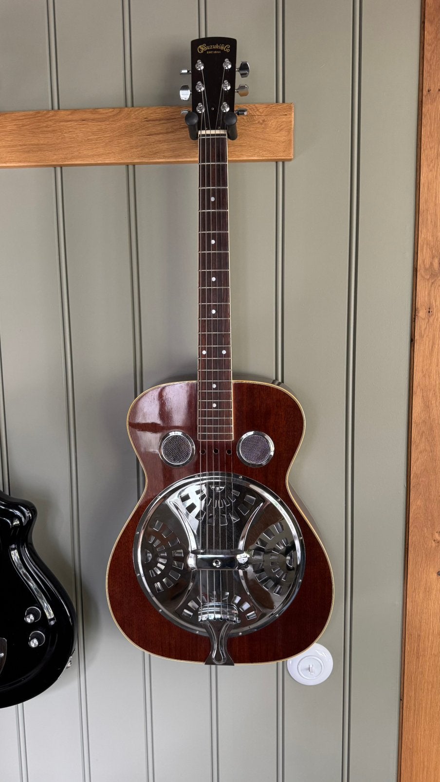 ‘Law suit’ C.F. Suzuki Resonator gitaar (Japan) ca. 1970, Muziek en Instrumenten, Snaarinstrumenten | Gitaren | Akoestisch, Ophalen of Verzenden