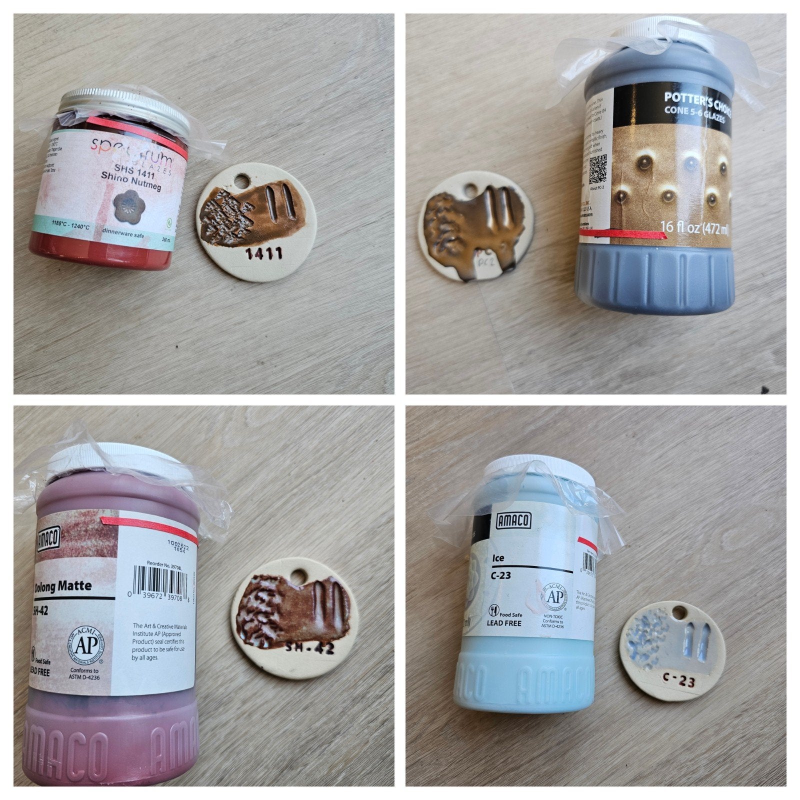 4 x glazuur Amaco en Spectrum, Ophalen of Verzenden