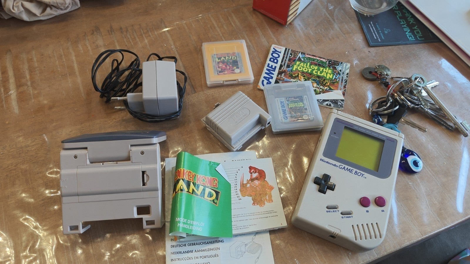 Nintendo Game Boy Classic met games en accessoires, Ophalen of Verzenden, Gebruikt, Game Boy Classic, Met beschermhoes of tas