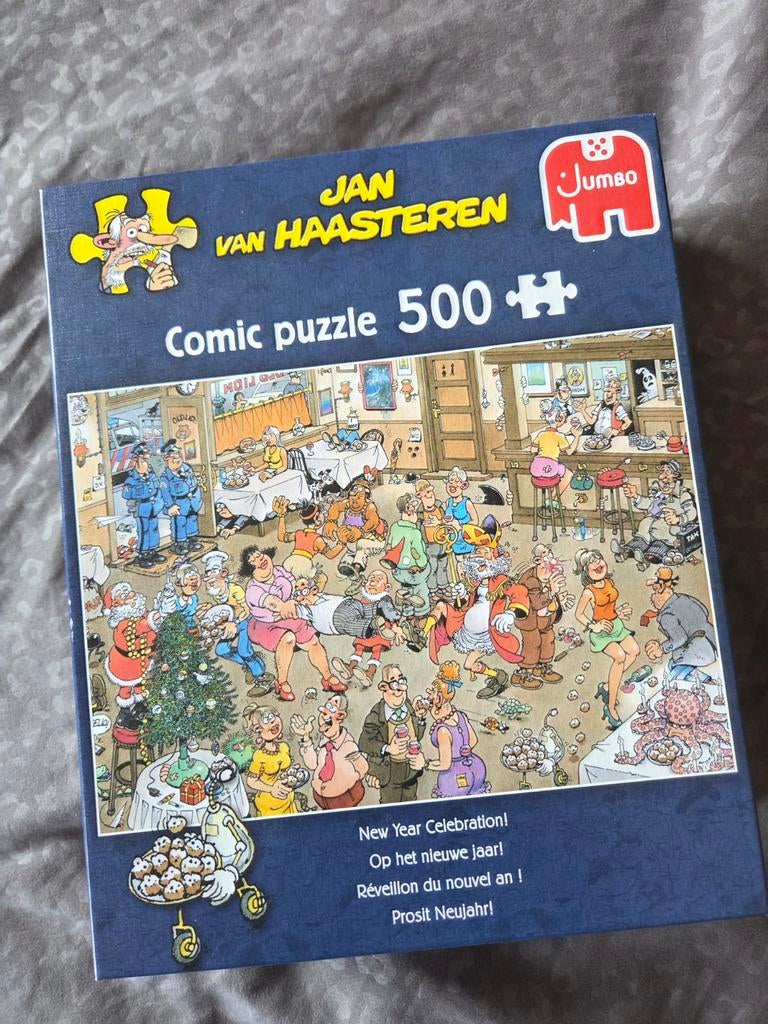 Jan van Haasteren Comic Puzzel 500+ Stukjes Nieuwjaar, Ophalen of Verzenden, 500 t/m 1500 stukjes, Nieuw, Legpuzzel