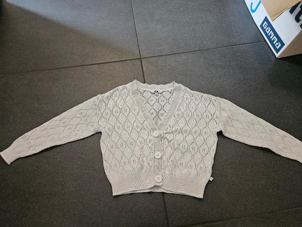 Crème vest van we fashion, maat 122-128, Kinderen en Baby's, Kinderkleding | Maat 122, Meisje, Trui of Vest, Ophalen of Verzenden