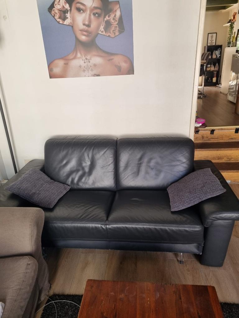 Bank, Huis en Inrichting, Banken | Bankstellen, Ophalen, Gebruikt, Tweepersoons, 75 tot 100 cm