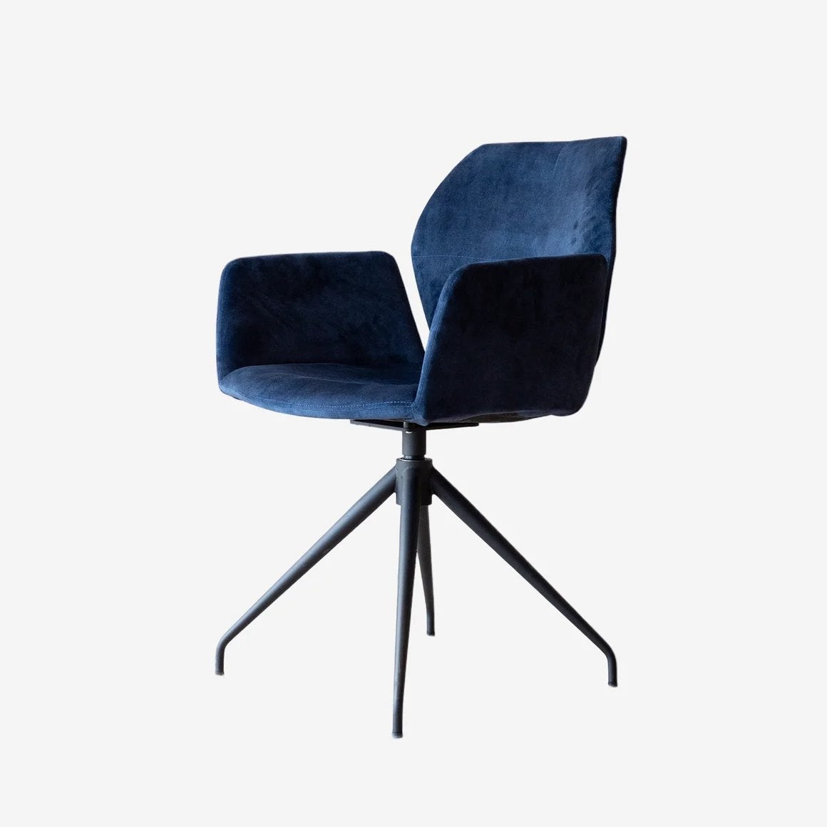 Mobitec Donker blauwe eetkamer stoelen, Ophalen, Blauw, Nieuw, Stof