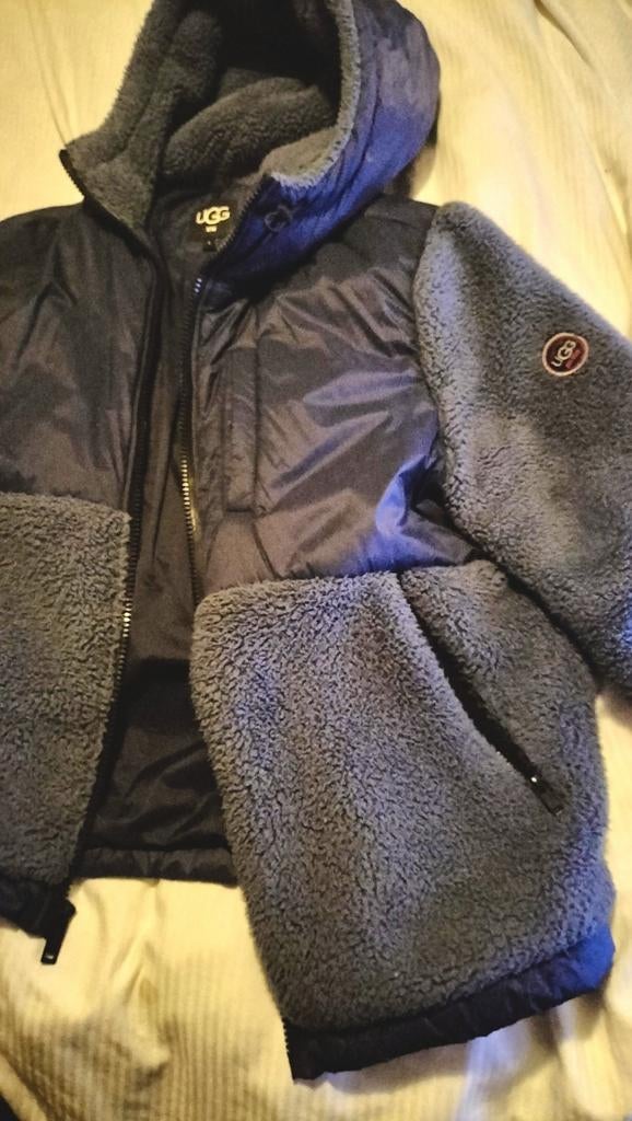 UGG jas met teddy stof, UGG, Blauw, Maat 56/58 (XL), Ophalen of Verzenden