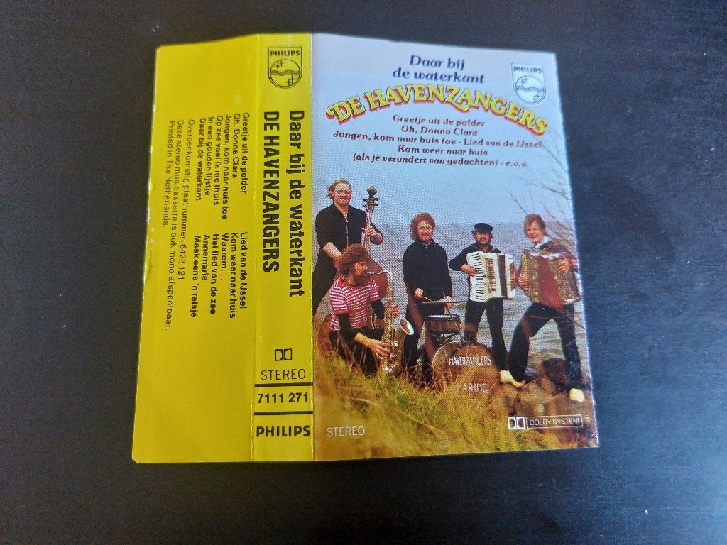 DE HAVENZANGERS - DAAR BIJ DE WATERKANT (MC), 1 bandje, Ophalen of Verzenden, Zo goed als nieuw, Origineel