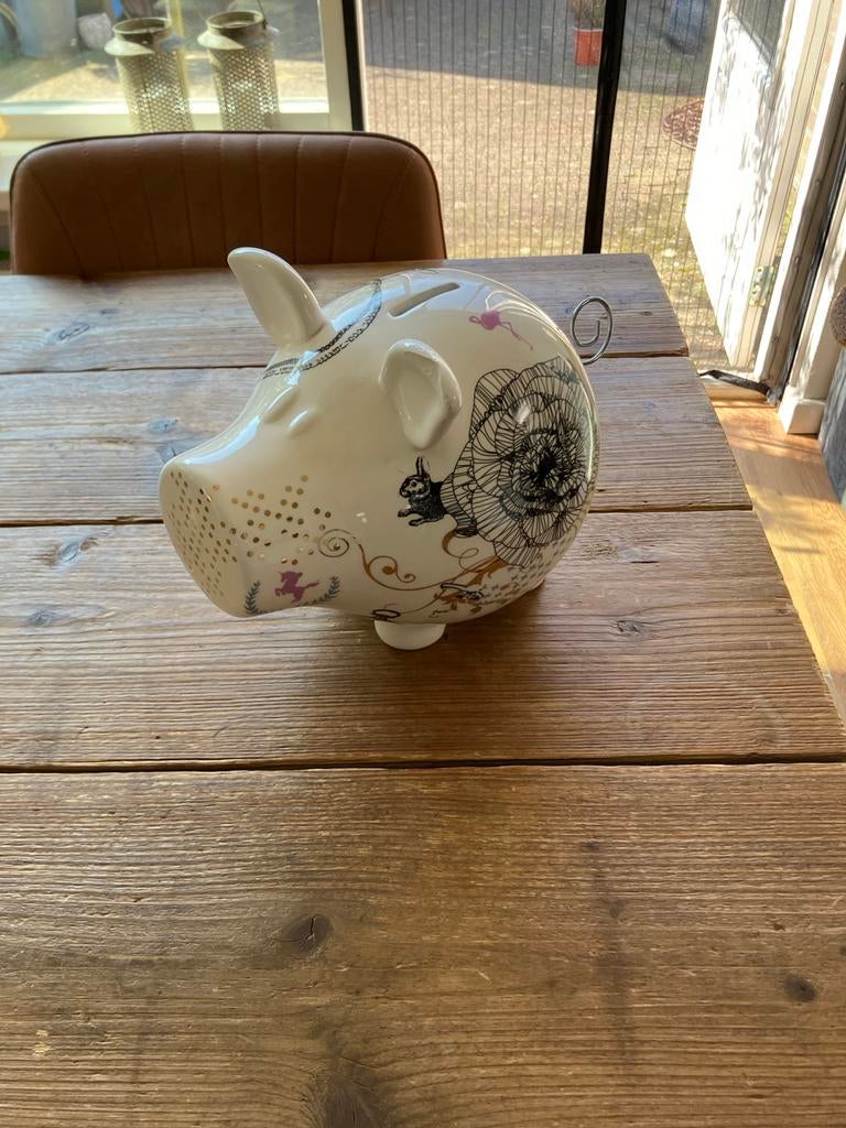 Spaarpot varken van S&P Oink!, Ophalen, Gebruikt, Steen, Aardewerk of Keramiek, Dier