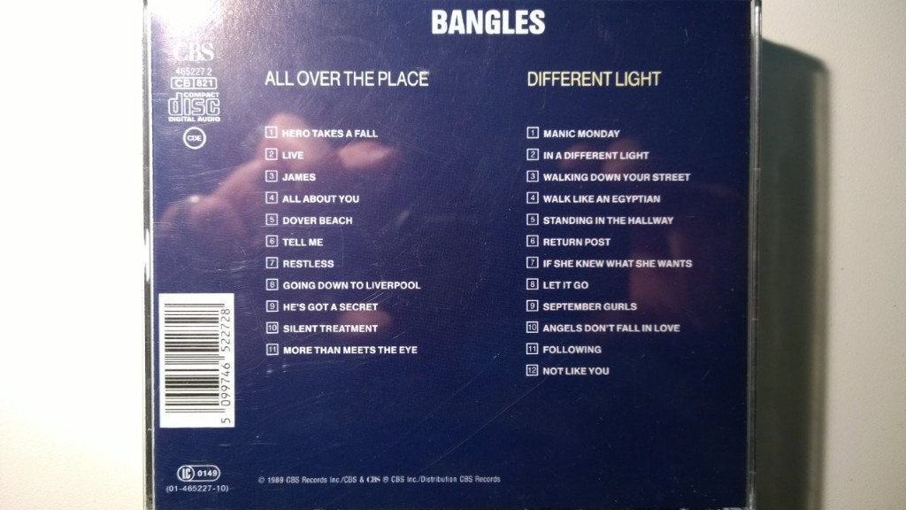 Bangles - Two Originals All Over The Place & Different Light, Ophalen of Verzenden, Zo goed als nieuw, Pop, Album