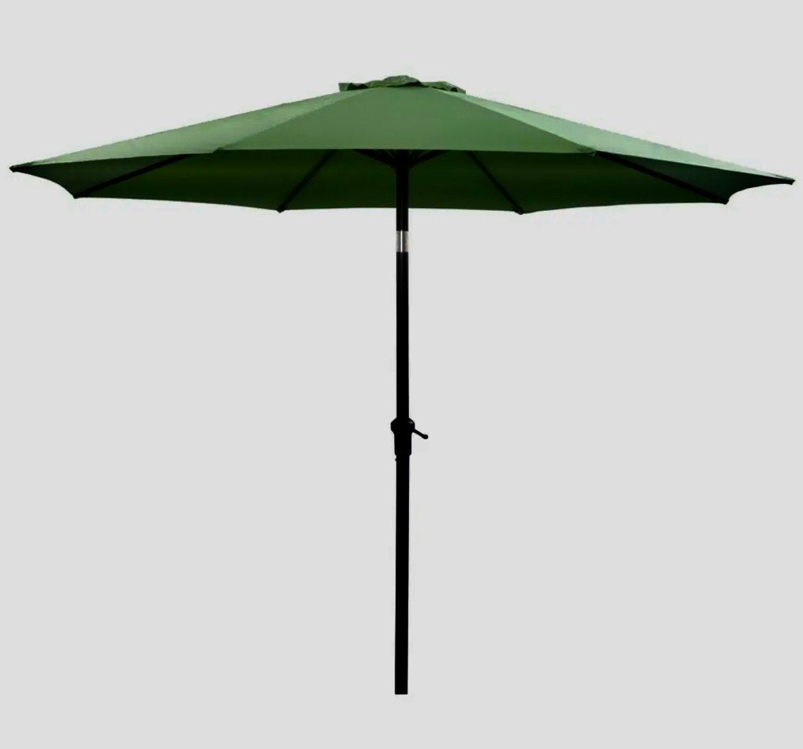 Parasol Dorado 300cm Beige/Taupe met Zwarte Aluminium Stok, Ophalen, Nieuw, 2 tot 3 meter, Stokparasol