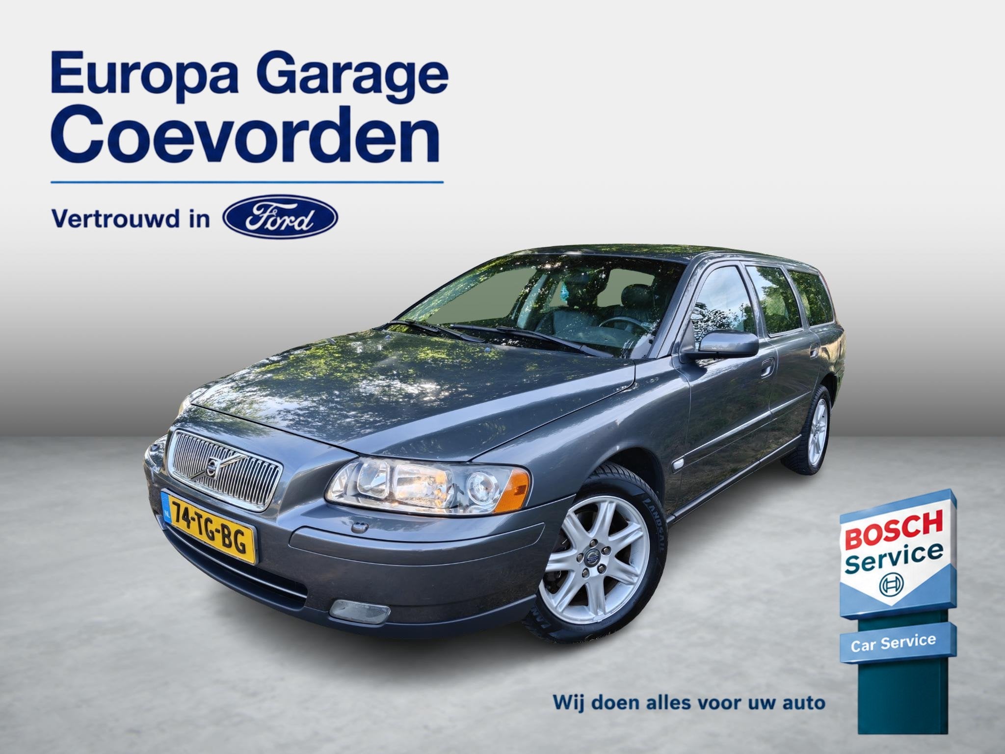 Volvo V70 2.4 Edition II 140PK | CRUISE | CLIMA | P. SENSORE, Voorwielaandrijving, Zwart, 1470 kg, Zilver of Grijs